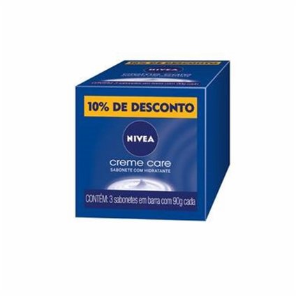SABONETE BARRA NIVEA CREAM CARE 3X90G COM 10% DESCONTO