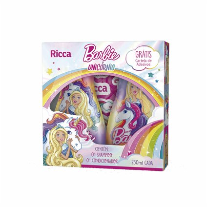 KIT BARBIE UNICORNIO SHAMPOO + CONDICIONADOR 250ML CADA