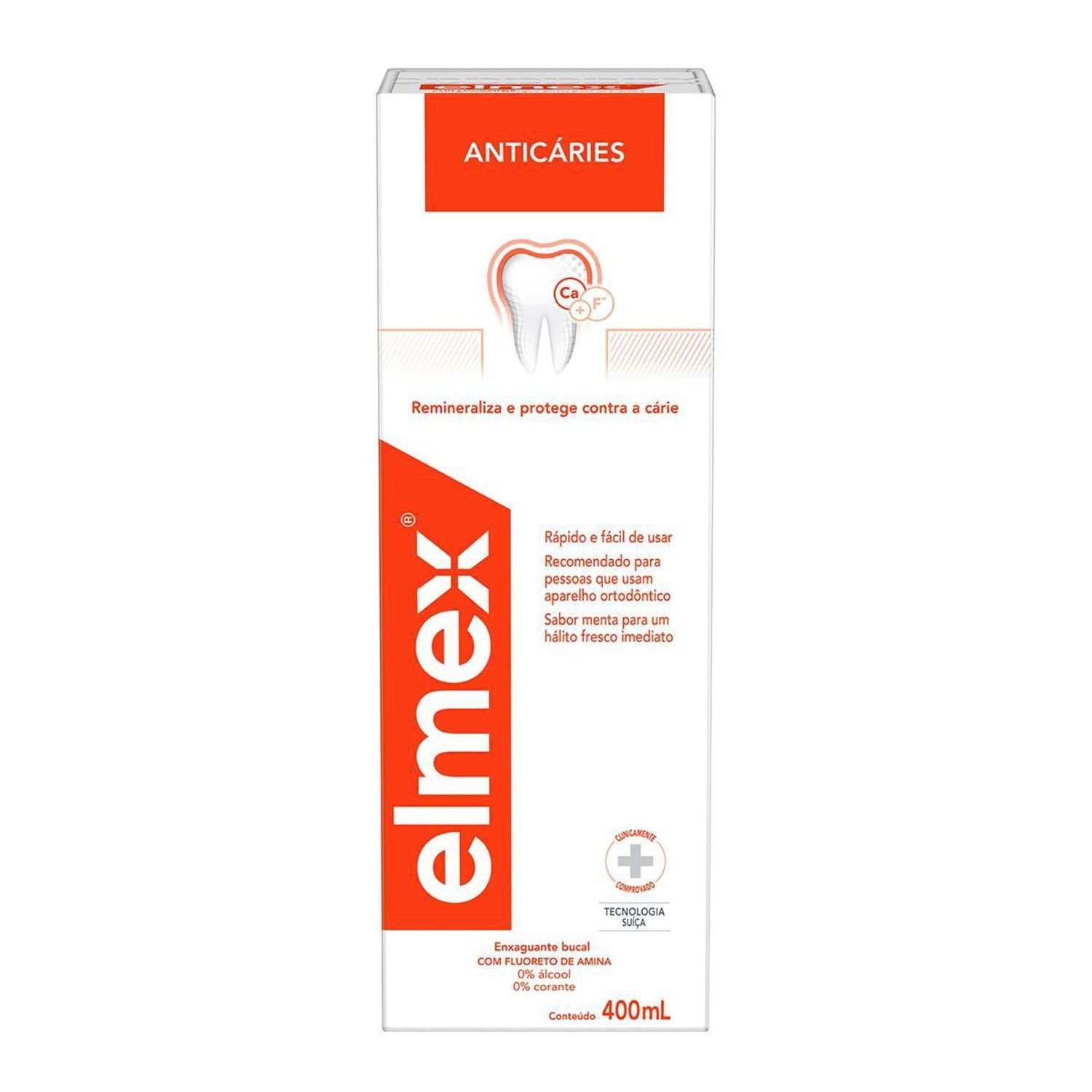 Enxaguante Bucal Anticáries Elmex 400ml