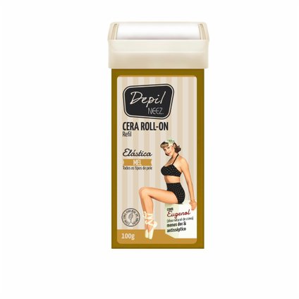 CERA DEPILATÓRIA ROLL ON NEEZ CORPORAL MEL REFIL 100G