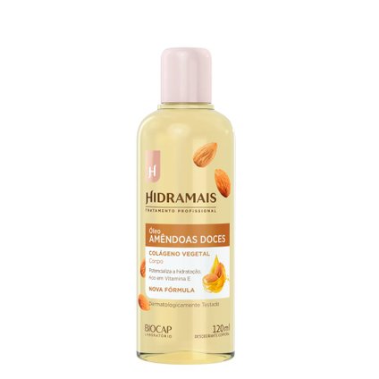 ÓLEO HIDRAMAIS AMÊNDOAS DOCES   COLÁGENO 120ML