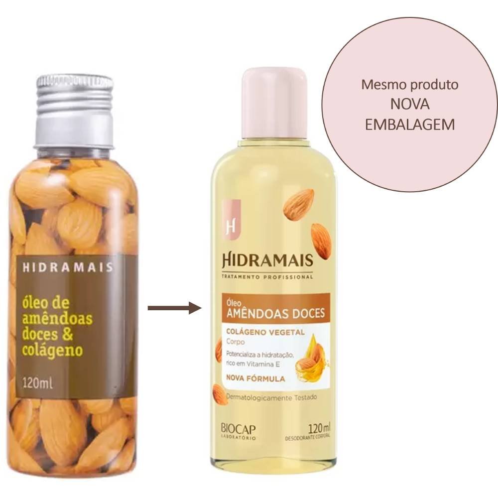 ÓLEO HIDRAMAIS AMÊNDOAS DOCES & COLÁGENO 120ML