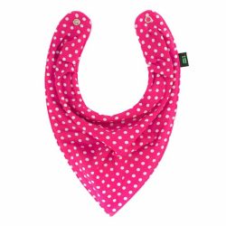 Babador Bandana Gummi Poá Pink
