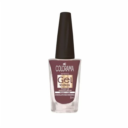 ESMALTE COLORAMA EFEITO GEL CHOCOLATE NÃO ENGORDA 8ML
