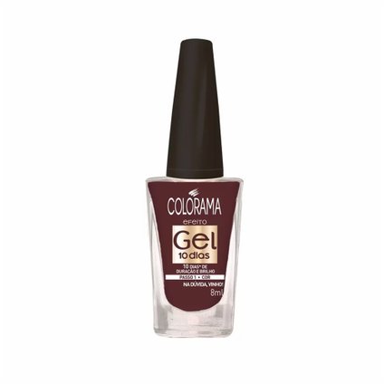 ESMALTE COLORAMA EFEITO GEL NA DUVIDA, VINHO 8ML