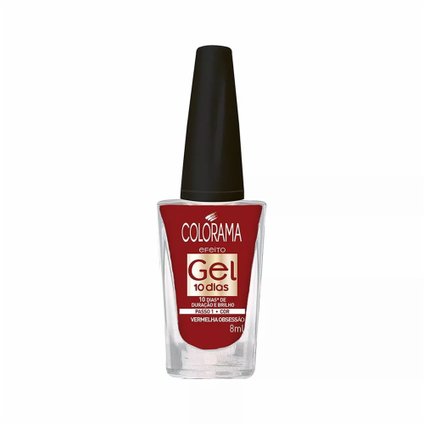 ESMALTE COLORAMA EFEITO GEL VERMELHO OBSESSÃO 8ML