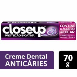 Creme Dental Closeup Proteção Bioativa Contra O Ácido Do Açúcar 70g