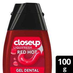 Creme Dental Em Gel Closeup Liquifresh Red Hot 100g