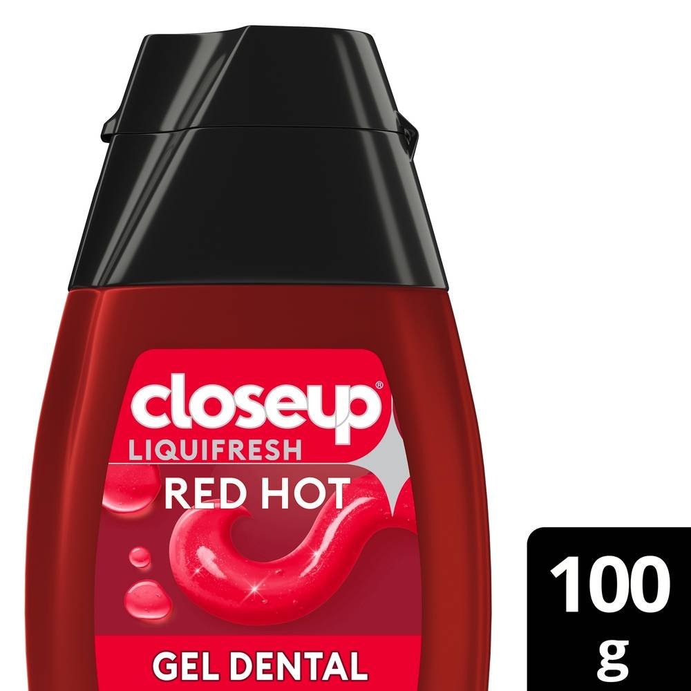 Creme Dental Em Gel Closeup Liquifresh Red Hot 100g