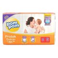 FRALDA POM POM PROTEK PROTEÇÃO DE MÃE MEGA M COM 46 UNIDADES