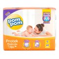 FRALDA POM POM PROTEK PROTEÇÃO DE MÃE MEGA G COM 40 UNIDADES