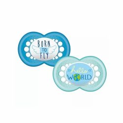 Chupeta Mam Original Night 6+ Meses Azul Com 2 Unidades