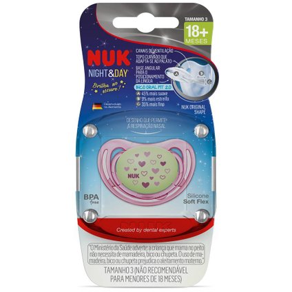 CHUPETA NUK FREESTYLE ROSA +18M 1 UNIDADE