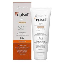 Protetor Solar Episol Sec Com Cor Fps 60 60g