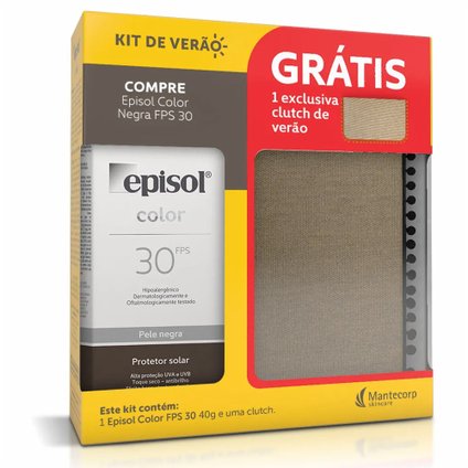 KIT EPISOL COLOR NEGRA FPS30 + CLUTCH