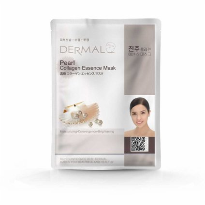 MÁSCARA FACIAL DERMAL DE COLÁGENO COM PÓ DE PÉROLA 23G
