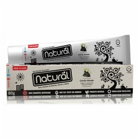 CREME DENTAL SUAVETEX NATURAL COM CARVÃO ATIVADO 80G