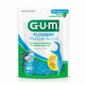 FIO DENTAL GUM FLOSSERS MULTIPLA AÇÃO C/ 40 UNIDADES