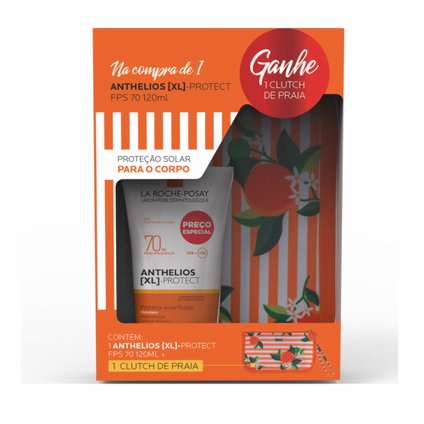 KIT PROMOCIONAL PROTETOR SOLAR ANTHELIOS [XL]-PROTECT FPS 70 120ML GRÁTIS NECESSAIRE