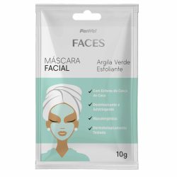 Máscara Facial De Argila Verde Esfoliante Panvel Faces 10g