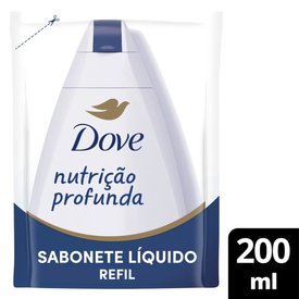 SABONETE LÍQUIDO DOVE NUTRIÇÃO PROFUNDA REFIL 200ML