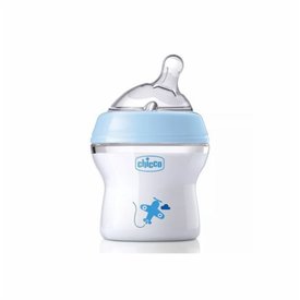 MAMADEIRA CHICCO STEP UP 150ML AZUL 0M+