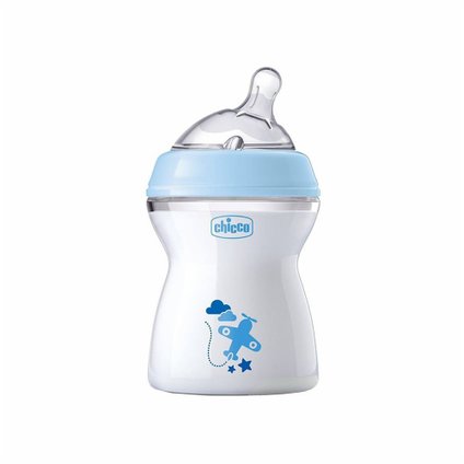 MAMADEIRA CHICCO STEP UP 250ML AZUL 2M+
