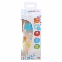 Mamadeira Multikids Ortodontica Boys & Girls Azul 250ml