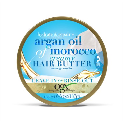 MANTEIGA CAPILAR HIDRATANTE OGX HAIR BUTTER ARGAN OIL OF MOROCCO 187G