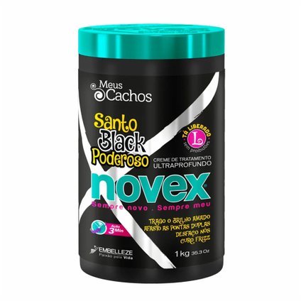 CREME DE TRATAMENTO NOVEX SANTO BLACK 1KG