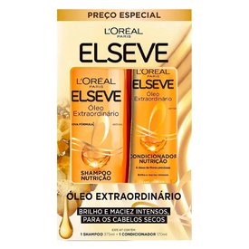 KIT ELSEVE ÓLEO EXTRAORDINÁRIO SHAMPOO 375ML + CONDICIONADOR 170ML