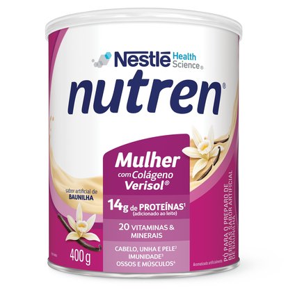 COMPLEMENTO ALIMENTAR NUTREN MULHER BAUNILHA 400G