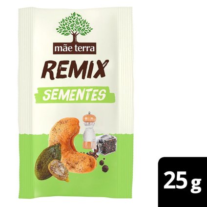 SNACK SAUDÁVEL MÃE TERRA REMIX SEMENTES 25 G