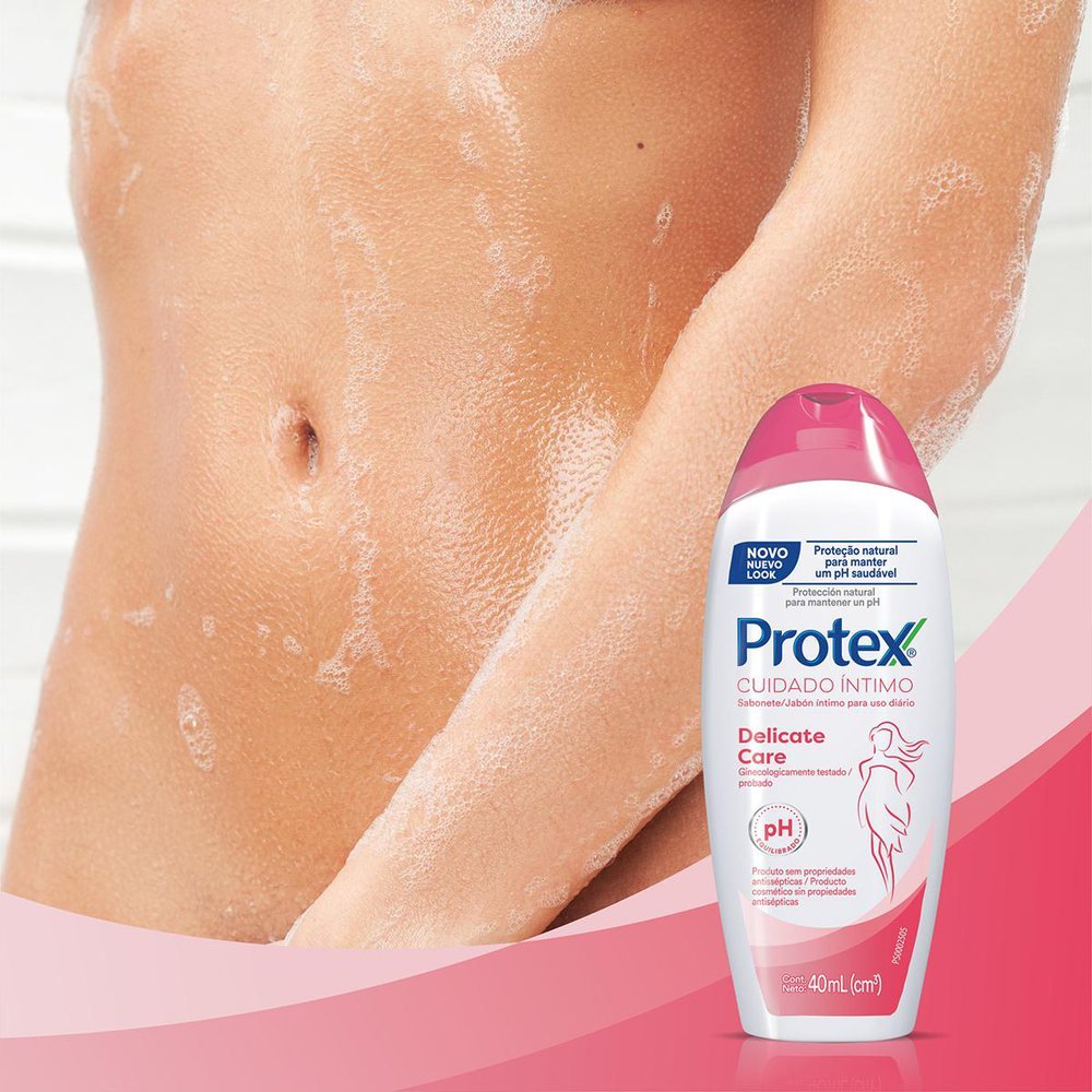 Sabonete Líquido Íntimo Protex Delicate Care 40ml Panvel Farmácias 4728