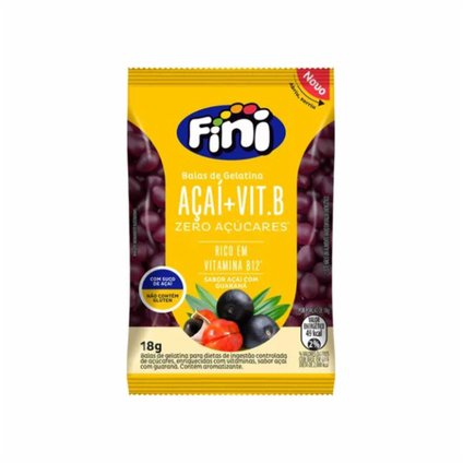 BALA  AÇAI + VITAMINA B NATURAL SWEETS FINI 18G