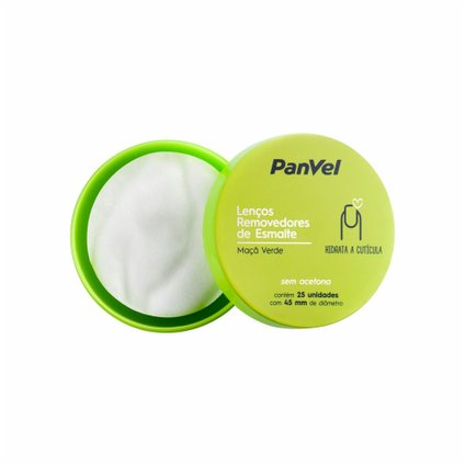 LENÇO REMOVEDOR DE ESMALTE PANVEL MAÇA VERDE