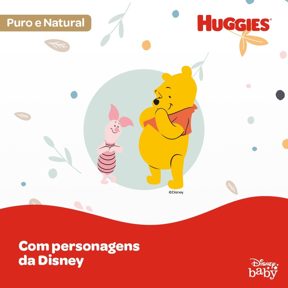 LENÇO UMEDECIDO HUGGIES PURO & NATURAL - LEVE MAIS POR MENOS