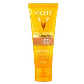 PROTETOR SOLAR VICHY IDEAL SOLEIL CLARIFY COR MORENA FPS 60 40G