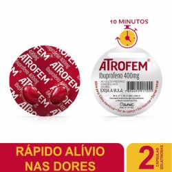 Kit Pack Atrofem 400 Mg 2cp: 1 Unid Por R$3,89 / 3 Unid Por R$7,78