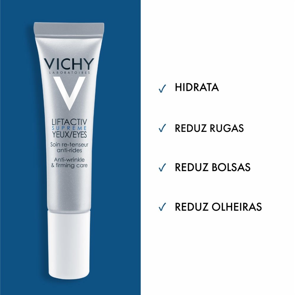 CREME ANTI-IDADE PARA A ÁREA DOS OLHOS VICHY LIFTACTIV SUPREME OLHOS 15ML