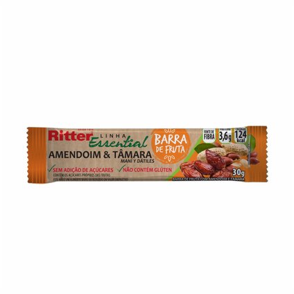 BARRA DE FRUTA  RITTER ESSENTIAL AMENDOIM/TAMARA 30G