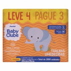 Lenços Umedecidos Panvel Baby Clube 50 Unidades Leve 4 Pague 3