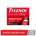 TYLENOL PARACETAMOL 750MG MÚLTIPLAS DORES 10 COMPRIMIDOS