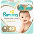 FRALDA PAMPERS PREMIUM CARE MEGA P COM 40 UNIDADES