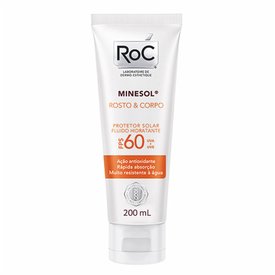 ROC MINESOL ROSTO  CORPO FLUIDO HIDRATANTE FPS 60 200ML
