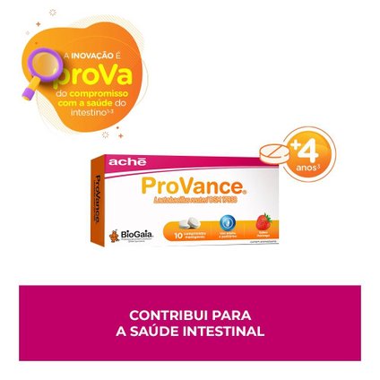 PROVANCE SABOR MORANGO 10 COMPRIMIDOS MASTIGÁVEIS