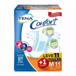 Fralda Tena Confort M Leve 11 Pague 10