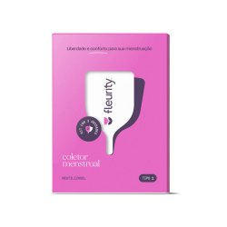 Coletor Menstrual Fleurity Tipo 1 Unitário Incolor