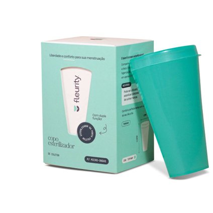 PORTA COLETOR MENSTRUAL ESTERILIZADOR FLEURITY