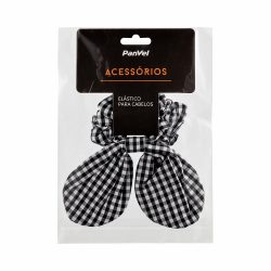 Elástico De Cabelo Laço Em Tecido Vichy